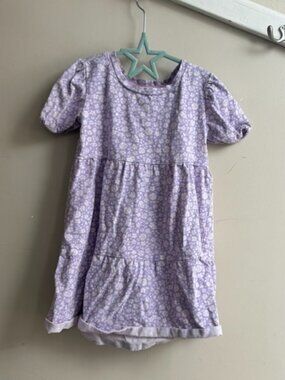 💜🌸 Gap Kids Tiered Dress – Purple Floral – Size 6 🌸💜